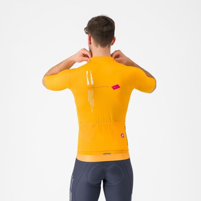 Castelli - tricou ciclism maneca scurta tailored fit - Espresso R--A/D Jersey - portocaliu