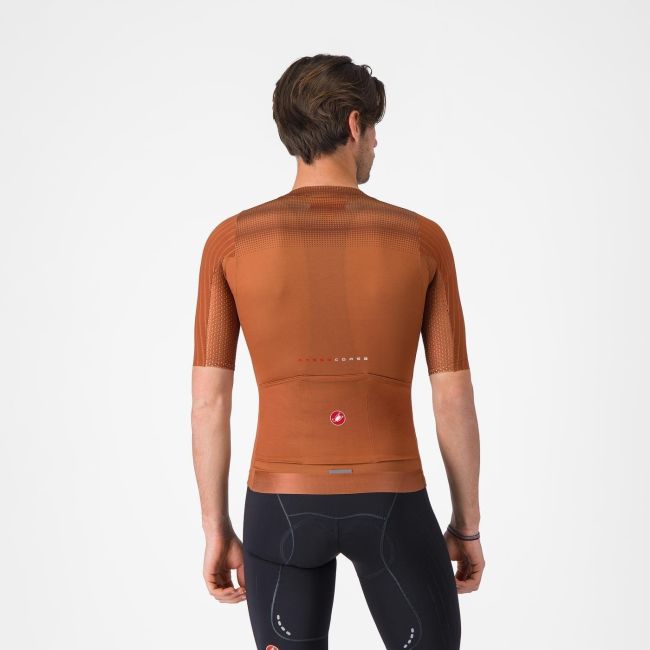Castelli - tricou ciclism maneca scurta race fit - Aero Race 8S Jersey - 18-36 gr C - mocha