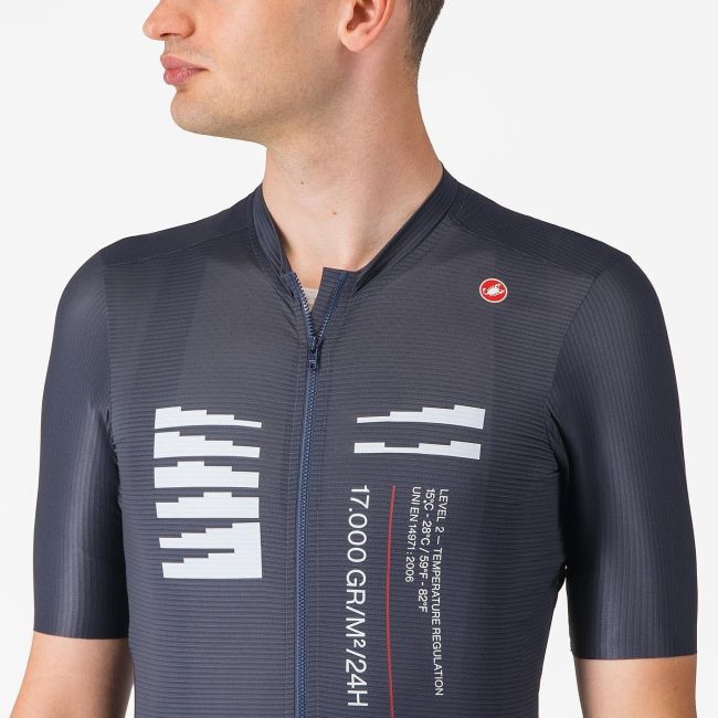 Castelli - tricou ciclism maneca scurta tailored fit - Espresso R--A/D Jersey - albastru Twilight