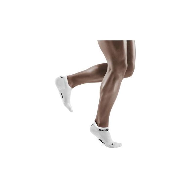 CEP - sosete compresie sub glezna - the run socks no show v4 - white