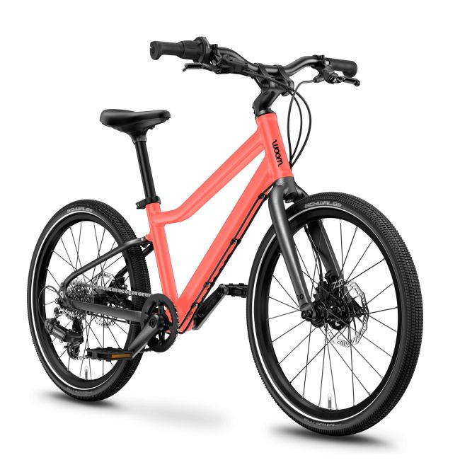 Bicicleta copii Woom 4 Explore cu roti 20" portocaliu Neon Coral