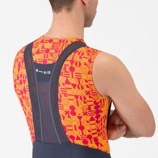 Castelli - pantaloni ciclism scurti cu bretele - Espresso R--A/D Bibshort - albastru Twilight