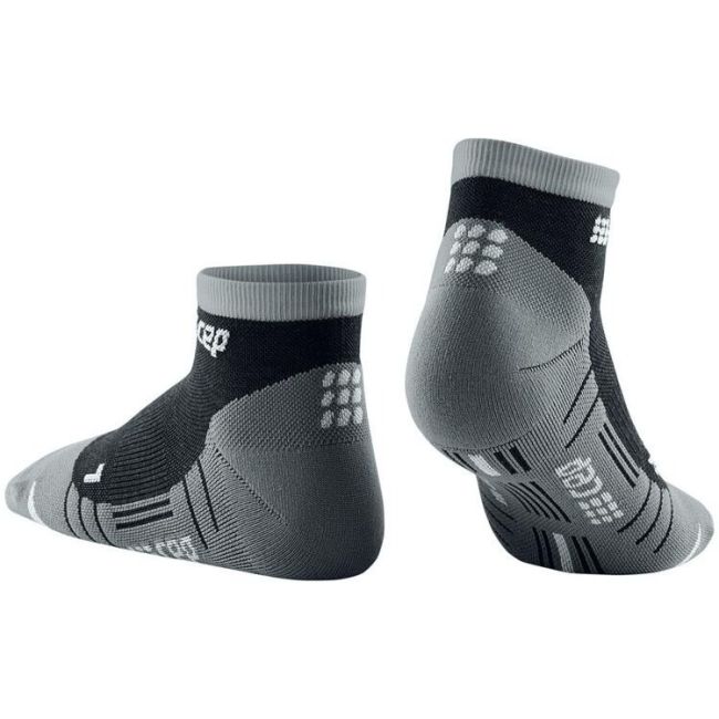 CEP - sosete compresie peste glezna - hiking light merino low-cut socks - stonegrey | grey