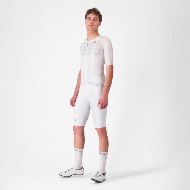 Castelli - tricou ciclism maneca scurta race fit - Aero Race 8S Jersey - 18-36 gr C - alb