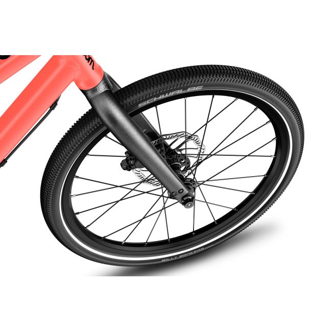 Bicicleta copii Woom 4 Explore cu roti 20" portocaliu Neon Coral