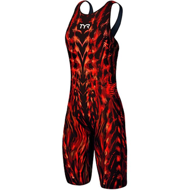 TYR - costum tehnic inot femei - Venzo Open Back - rosu