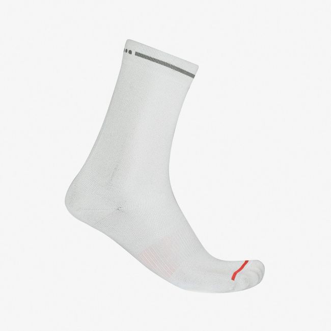 Castelli - sosete ciclism - Premio Evo 18 Sock - alb
