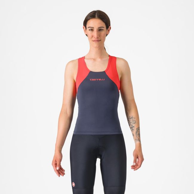 Castelli - maiou ciclism - Sole W Top - bleumarin | rosu