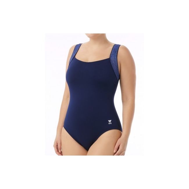 TYR - costum intreg de baie femei - Mantra Square Neck Controlfit - albastru