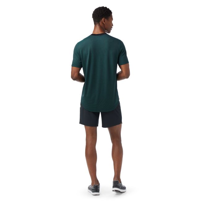 Smartwool - tricou merino - Active Mesh Short Sleeve - Verde/Negru