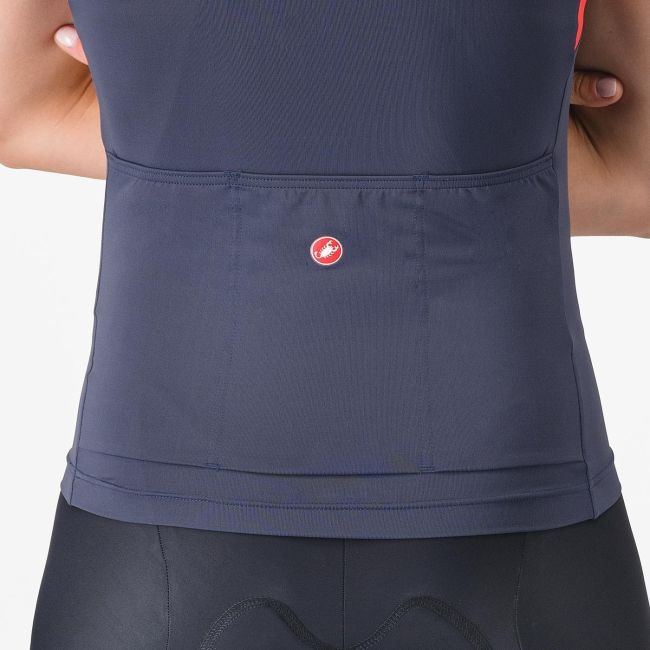 Castelli - maiou ciclism - Sole W Top - bleumarin | rosu