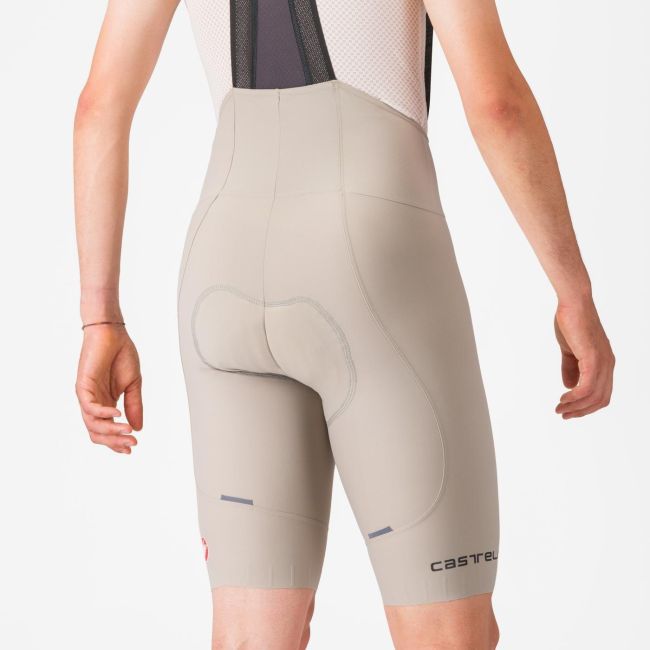 Castelli - pantaloni ciclism scurti cu bretele - Espresso Bibshort - 15-35 gr C - argila