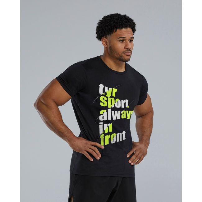 TYR - tricou casual - Graphic Tee - negru I lime