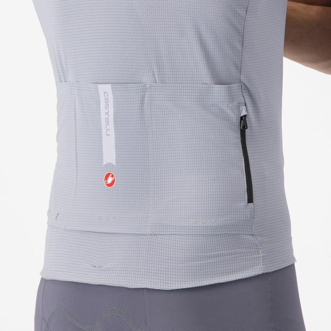 Castelli - tricou ciclism maneca scurta tailored fit - Premio Evo Jersey - gri