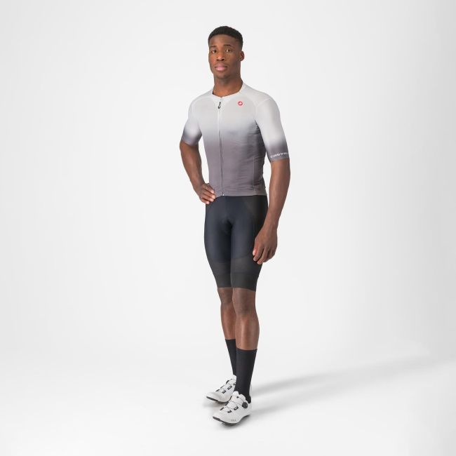 Castelli - tricou ciclism maneca scurta tailored fit cu protectie solara - Upf Jersey - 20-38 gr C - gri argintiu