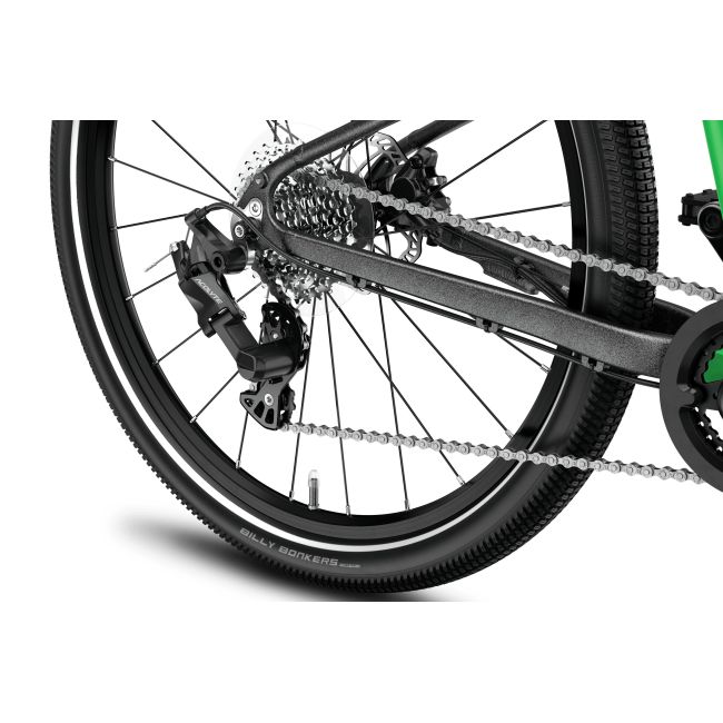 Bicicleta copii Woom 5 Explore cu roti 24" verde Jungle Green