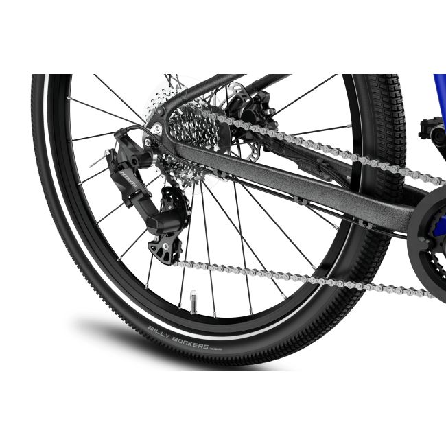 Bicicleta copii Woom 5 Explore cu roti 24" albastru magnetic blue