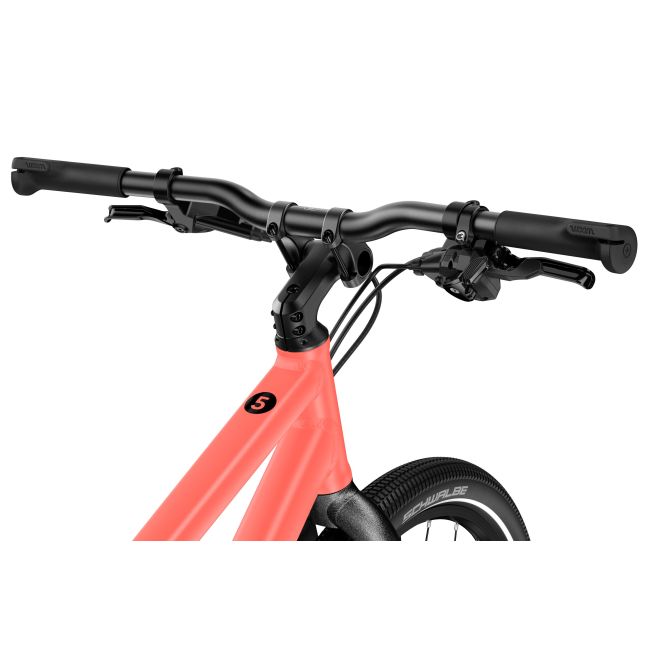 Bicicleta copii Woom 5 Explore cu roti 24" portocaliu Neon Coral