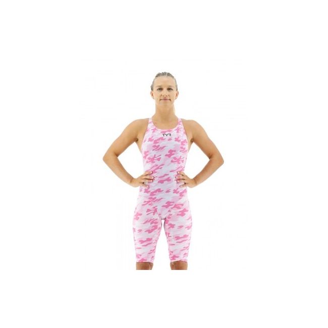 TYR - costum tehnic intreg pentru femei - Thresher - roz I alb