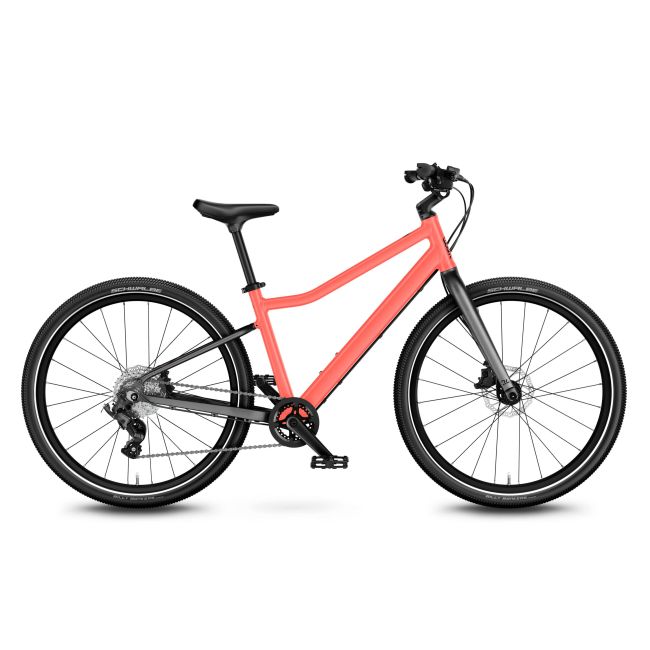 Bicicleta copii Woom 5 Explore cu roti 24" portocaliu Neon Coral