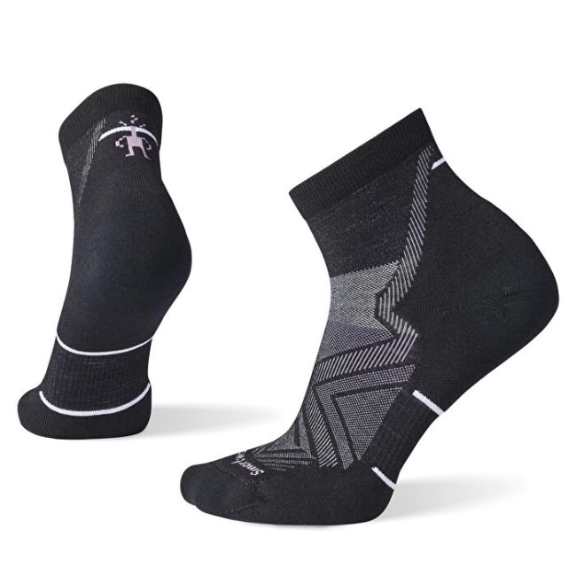 Smartwool - sosete merino - Run Targeted Cushion Ankle Socks W - Negru