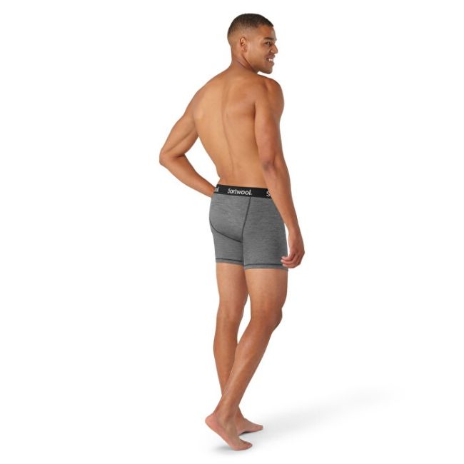 Smartwool - boxer merino - Active Boxer Brief Boxed - Gri