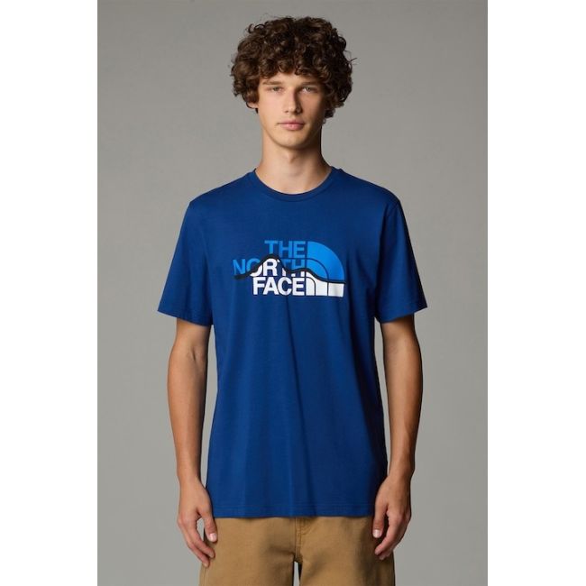 The North Face - tricou - M Mountain Line - Albastru