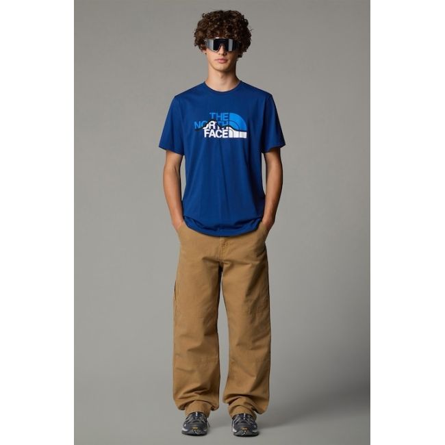 The North Face - tricou - M Mountain Line - Albastru