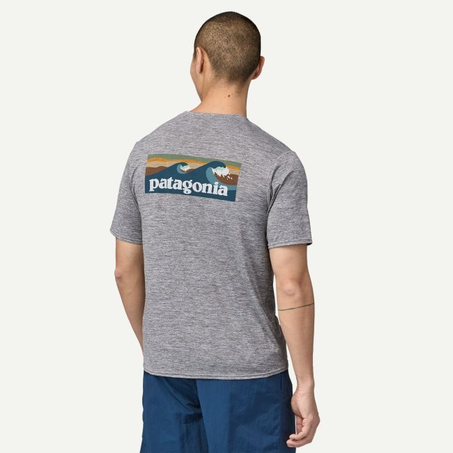 Patagonia - tricou - M Capilene Cool Daily Graphic Waters - Gri