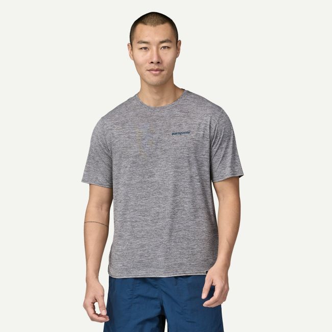 Patagonia - tricou - M Capilene Cool Daily Graphic Waters - Gri