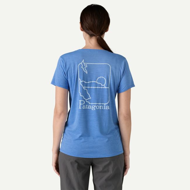 Patagonia - tricou - W Capilene Cool Daily Graphic Waters - Albastru deschis