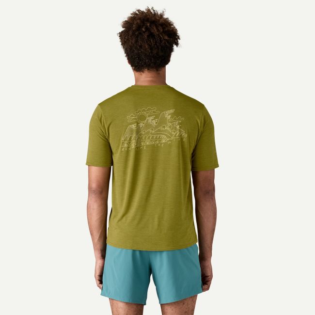 Patagonia - tricou - M Capilene Cool Daily Graphic Lands - Gri