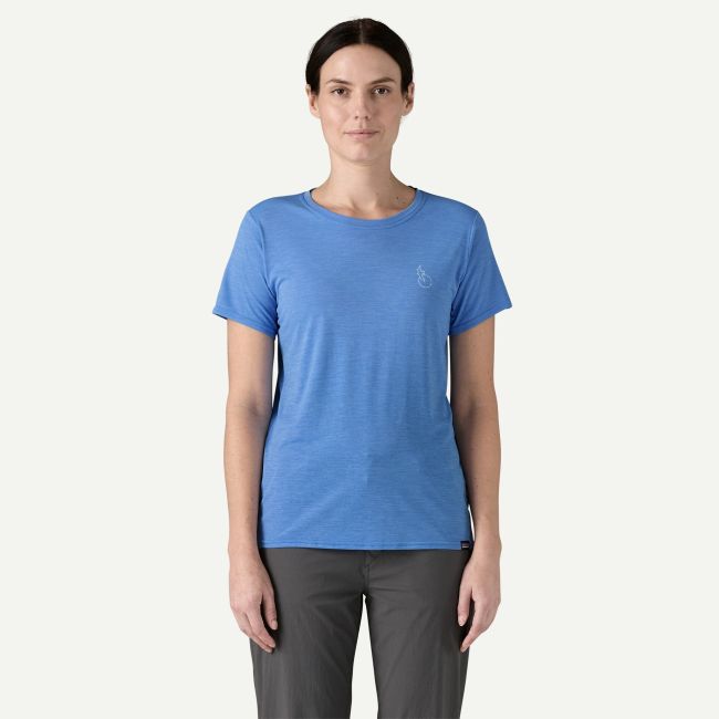 Patagonia - tricou - W Capilene Cool Daily Graphic Waters - Albastru deschis