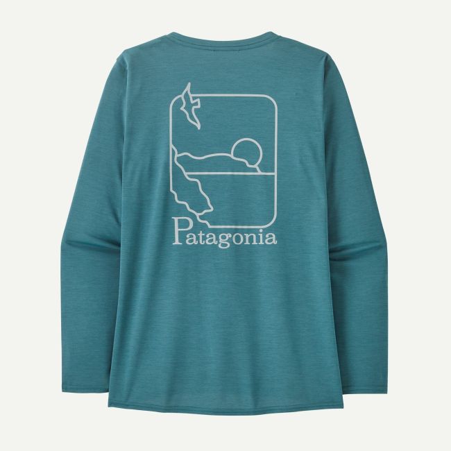 Patagonia - bluza - W Capilene Cool Daily Graphic Waters - Albastru