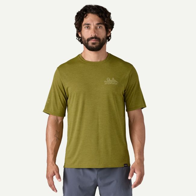 Patagonia - tricou - M Capilene Cool Daily Graphic Lands - Gri