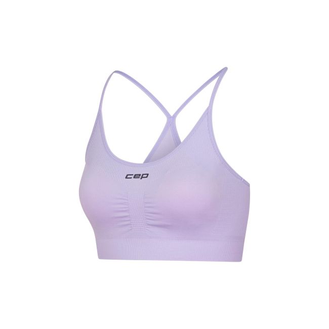 Bustieră alergare CEP Core Run Light Support Bra | susținere ușoară - lilac