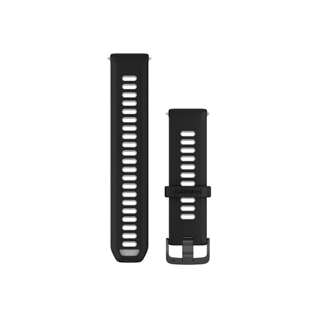 Garmin - curea silicon Forerunner - Quick Release 22 - Negru I Whitestone transparent cu Carcasa slate