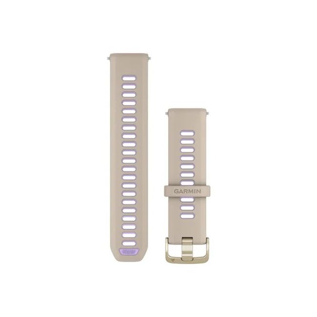 Garmin - curea silicon Forerunner - Quick Release 22 - French Grey I Indigo transparent cu Componente Soft Gold
