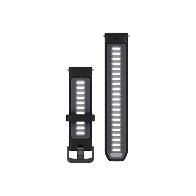 Garmin - curea silicon Forerunner - Quick Release 22 - Negru I Whitestone transparent cu Carcasa slate