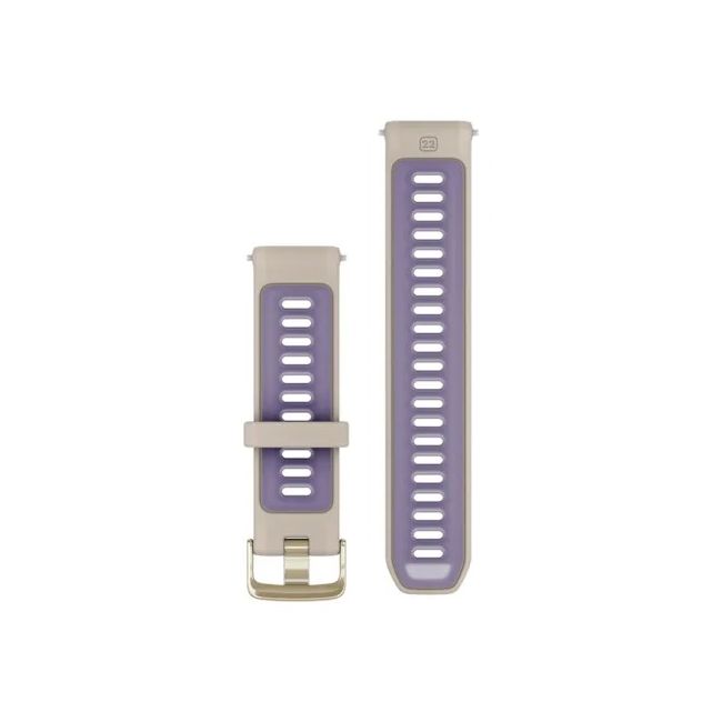 Garmin - curea silicon Forerunner - Quick Release 22 - French Grey I Indigo transparent cu Componente Soft Gold