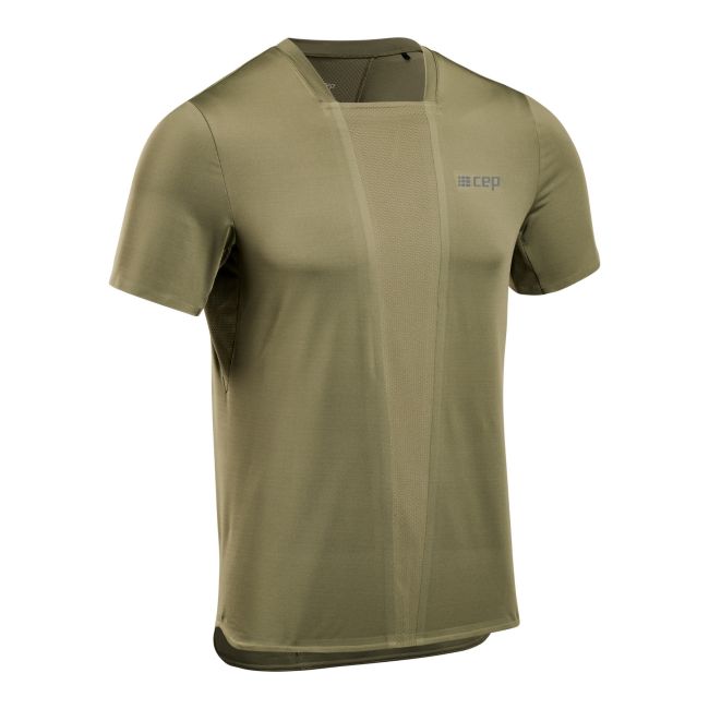 CEP - tricou tehnic femei - the run shirt short sleeve v4 - olive