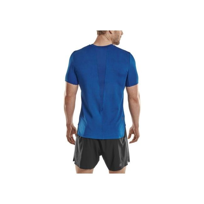 CEP - tricou tehnic femei - the run shirt short sleeve v4 - blue