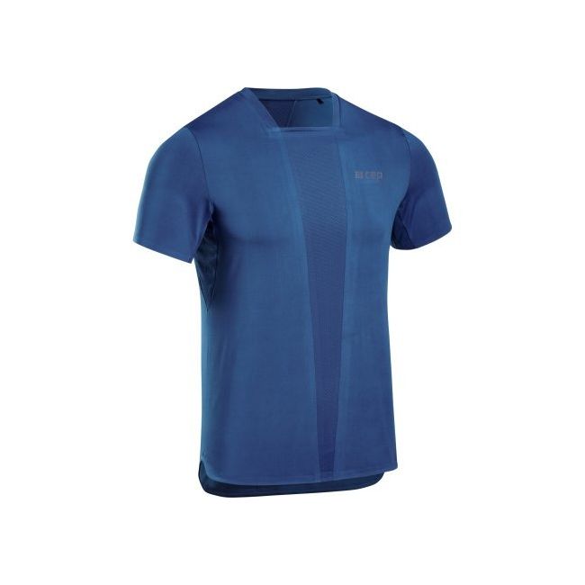 CEP - tricou tehnic femei - the run shirt short sleeve v4 - blue