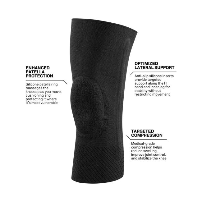 CEP - genuchiera cu suport maxim - max support knee sleeve - black