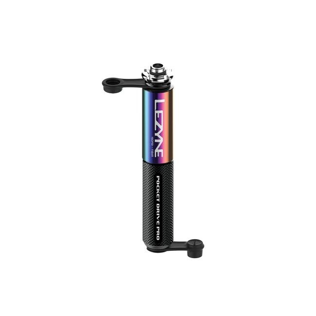 Lezyne - mini pompa - Hand Pump Pocket Drive Pro - 160 psi | 11 bar - neo metallic | black - 98g