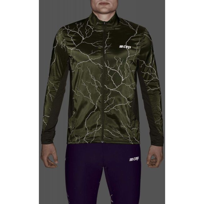 CEP - jacheta - reflective windbreaker - dark green