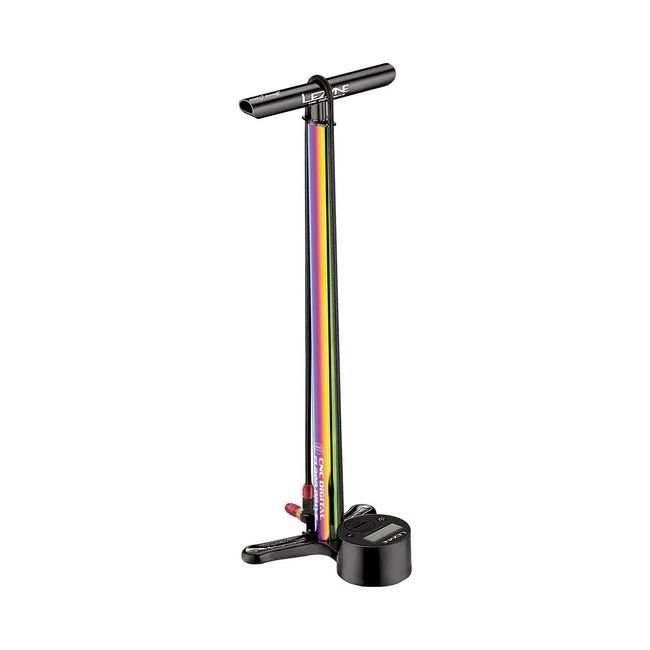 Lezyne - pompa podea - CNC Digital Drive 3.5 - manometru - Schrader I Presta - neo metallic - 220 psi