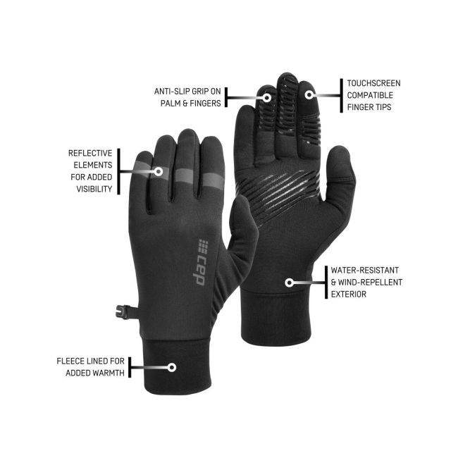 CEP - manusi - cold weather gloves v2 - black