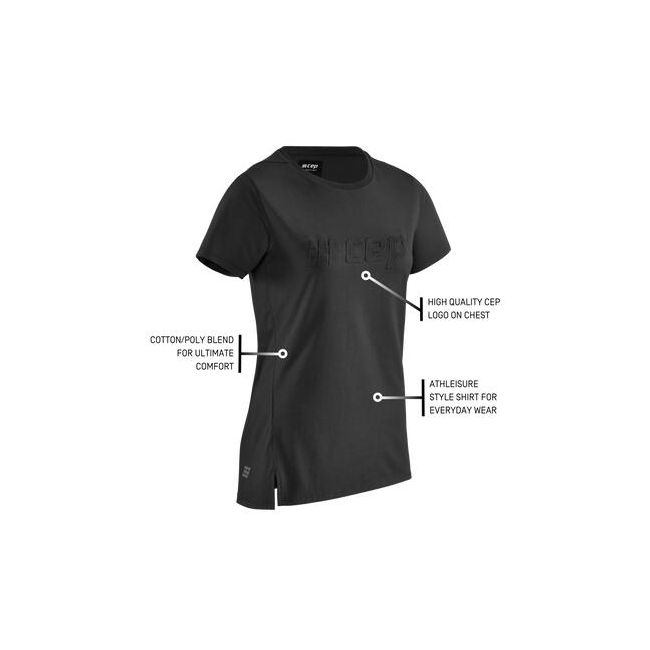 CEP - tricou tehnic - crew shirt short sleeve - black