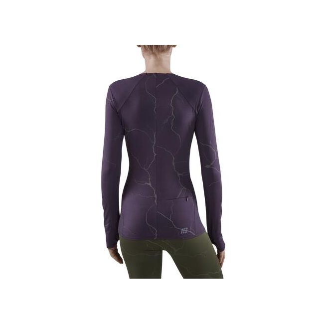 CEP - bluza cu maneca lunga - reflective shirt long sleeve - purple